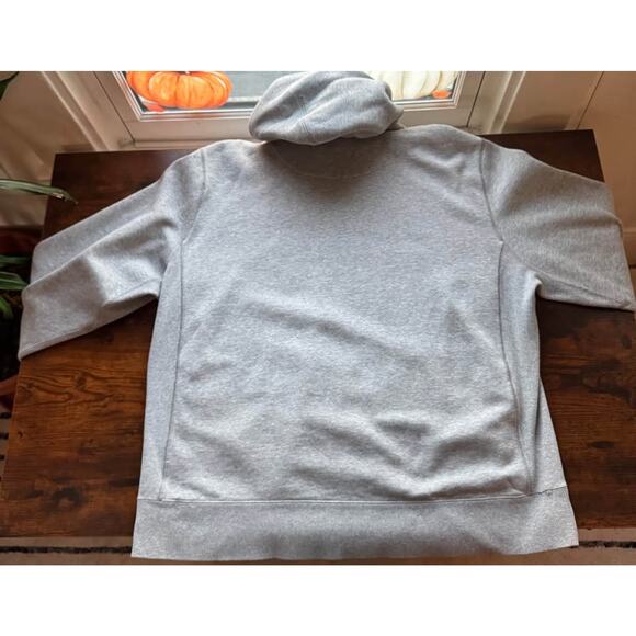 Vintage Nike Heather Grey Solo Swoosh Cotton-Blend Pullover Hoodie - Men's XL - Picture 5 of 11